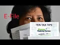 10 Tax Tips E-filing will get your refund faster