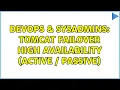 DevOps SysAdmins Tomcat Failover High Availability active passive