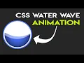 CSS Water Wave Animation using html and css