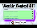 LEETCODE WEEKLY CONTEST 411