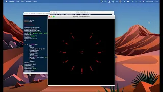 Python Clock Animation Demonstration