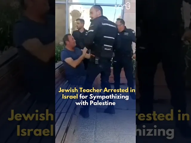 ⁣A Jewish teacher was arrested today in Israel after posting on social media in support of Palestine