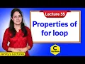 C - 35 Properties of For loop in C C Programming Tutorials