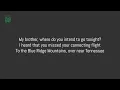 Fleet Foxes - Blue Ridge Mountains (Lyrics)