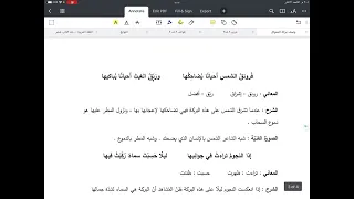 شرح قصيدة وصف بركة المتوكل البركة الحسناء 