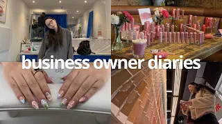 life as a business owner in nyc nail days renovating my store influencer events
