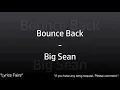 Big Sean - Bounce Back (Lyrics)