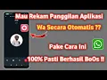 cara merekam panggilan suara whatsapp secara otomatis dengan cube acr