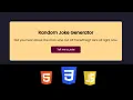 Random Joke Application Using HTML CSS JavaScript