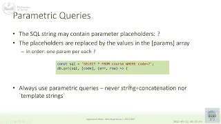 WA1-2022-L07 JavaScript Asynchronous Programming Interfacing with SQLite