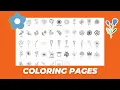 Flower Coloring Pages - Printable digital Gift of Relaxation for All Ages