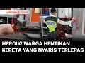 Heroik! Detik-Detik Warga Hentikan Lokomotif Kereta yang Nyaris Terlepas dari Gerbong | Liputan 6