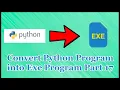 Convert Python Program to Exe Program part 17