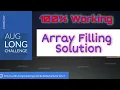 Codechef Array Filling Solutions 100 Working August Long Challenge Do not Forget Subscribe