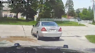 PIT Maneuver Takes Out Reckless Mercedes Driver During Low-Speed Pursuit