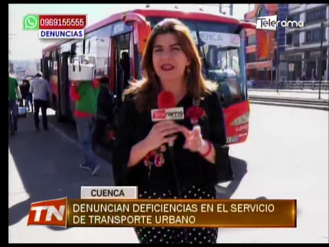 Denuncian deficiencias en el servicio de transporte urbano