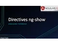 Angular js directives ng show ngShow ng-show Angular JS tutorials