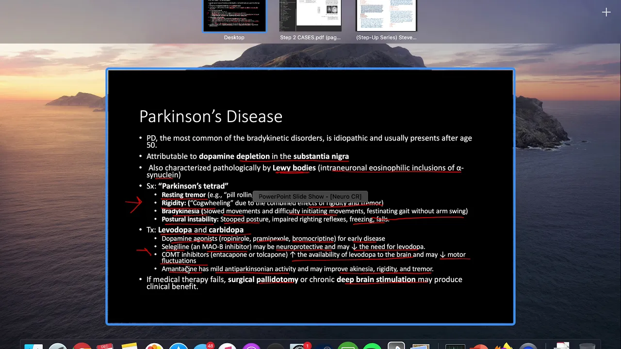 Step 2CK Lesson 8 - Neuro Case Review Part 1