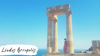 Exploring LINDOS ACROPOLIS in Rhodes.  It’s a tourist hot spot for a reason!