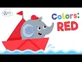Learn Red Color for Babies Toddlers Preschool and Kindergarten ESL Lessons Kids Academy