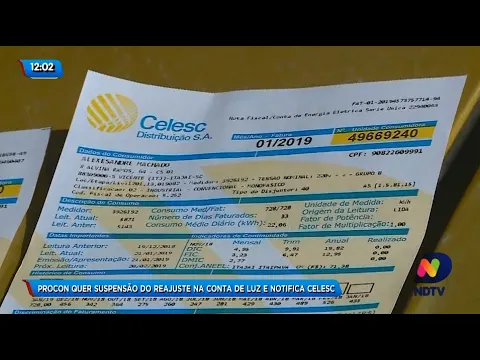 Procon quer suspensão do reajuste na conta de luz e notifica Celesc