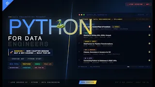 Python Crash Course for Data Engineering Lists Dicts Functions More Live