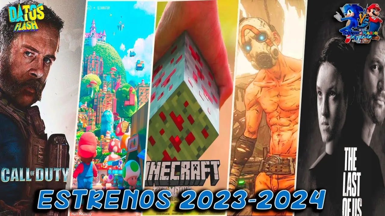 peliculas de videojuegos que se ESTRENAN y que YA TODOS queremos ver