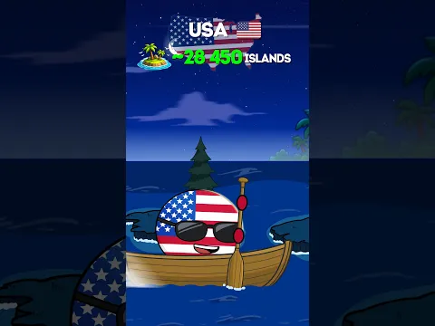 HIGHEST ISLAND COUNTS BY COUNTRY 🌊🏝️ #countryballs