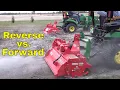 Garden Tillers Forward vs Reverse Rotation 4 Distinct Tests