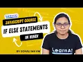 JavaScript If Else Statements Tutorial Javascript Programming By LearnAt