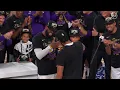 Lakers Trophy Presentation LBJ Finals P 2020 NBA Finals