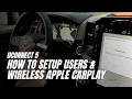 How To Setup Uconnect 5 User Profiles Homepage Bluetooth Apple Auto