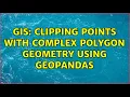 GIS Clipping points with complex polygon geometry using GeoPandas