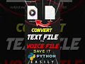 TextFile to AI Voice Generator as Mp3 file using python