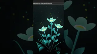 Flower Animation using HTML CSS and JavaScript