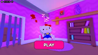 ESCAPE HELLO KITTY'S HOUSE PRISON RUN! SCARY OBBY roblox Gameplay Walkthrough No Death 4K