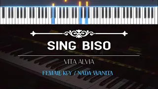 Download SING BISO ( Karaoke Akustik Piano - FEMALE KEY ) - VITA ALVIA MP3