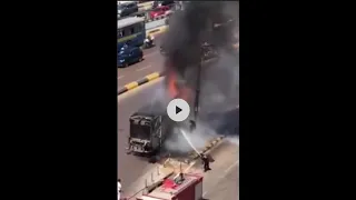 شاهد لحظة انفجار توكتوك في الإسكندرية الآن 