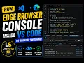 Run JavaScript Console Inside VS Code No Browser Switching LiveScript Setup