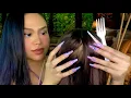 ASMR BRAIN-MELTING Scalp Neck Triggers Scalp Scratch Massage Plucking Nape Neck Attention