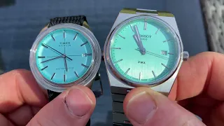 Timex Jet Marlin vs Tiffany PRX - Comparison Unboxing