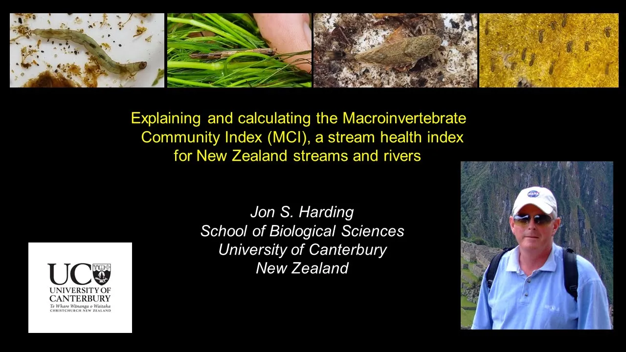Explaining and calculating the Macroinvertebrate Community Index MCI Jon Harding