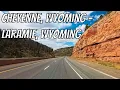 Cheyenne Wyoming to Laramie Wyoming Drive with me in Wyoming