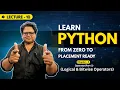 Logical and Bitwise Operators in Python Explained Chapter 4 Part 2 Zero to Placement