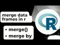 How to merge two data frames in r merge data frames by column in r example