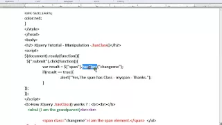 HASCLASS METHOD IN JQUERY DEMO