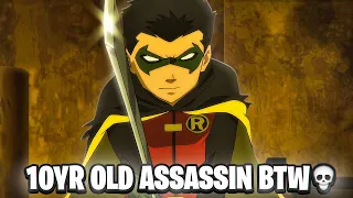Damian Wayne out here moving like the GRIM REAPER Son of Batman