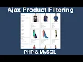Ajax Product Filtering with PHP MySQL - PHP Project