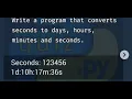 convert seconds into days hours minutes seconds PYTHON