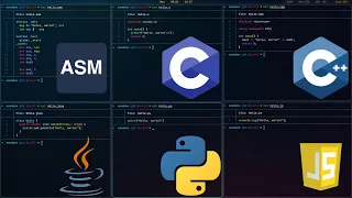 Assembly C C Java Python JavaScript Coding Speed Side by side comparison in real time